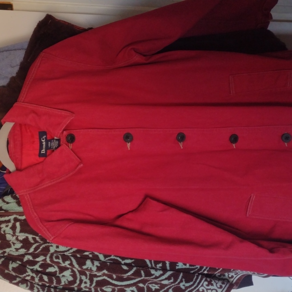 Red Denim Coat.